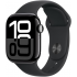 Apple Watch 10 GPS, Caja de 42 mm Aluminio Color Negro, Correa Deportiva M/L Color Negro  1
