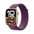 Apple Watch WWV3LW/A GPS, Caja de 46 mm Aluminio Color Oro Rosa, Correa Deportiva Color Morado Niebla  1