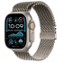 Apple Watch MX5R3LZ/A GPS, Caja de 49 mm Titanio Color Plata, Correa Milanés Color Plata  1