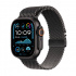 Apple Watch Ultra 2 GPS + Cellular, Caja de Titanio Color Negro de 49mm, Correa Milanés Color Negro