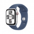 Apple Watch SE 2 GPS + Cellular, Caja de 44 mm Aluminio Color Plata, Correa Deportiva S/M Color Azul  1
