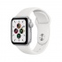 Apple Watch SE GPS, Caja de Aluminio Color Plata de 40mm, Correa Deportiva Blanca  1