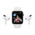 Apple Watch SE GPS, Caja de Aluminio Color Plata de 40mm, Correa Deportiva Blanca  9