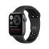 Apple Watch SE Nike GPS, Caja de Aluminio Color Gris Espacial de 44mm, Correa Deportiva Negra  1