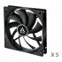 Ventilador Arctic Cooling Arctic F12, 120mm, 1350RPM, Negro  2