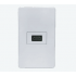 Argos Placa para Pared 8840930, 1 Puerto, 1 Pieza, Blanco
