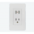 Argos Placa para Pared 8840935, 2 Puertos, 1 Pieza, Blanco
