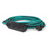 Argos Extensión de Uso Rudo 9730063, 3 Salidas AC, 127V, 13A, 5 Metros, Negro/Verde  1