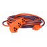 Argos Extensión de Uso Rudo 9760063, 3 Salidas AC, 127V, 15A, 5 Metros, Naranja/Azul