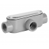 Argos Caja Condulet 9840740, 3 Puertos, 4", Aluminio