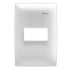 Arrow Hart Placa para Pared 100-6201W, 1 Puerto, 1 Pieza, Blanco