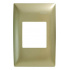 Arrow Hart Placa para Pared 100-6203CH, 1 Puerto, 1 Pieza, Dorado