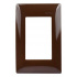 Arrow Hart Placa para Pared 100-6204B, 1 Puerto, 1 Pieza, Café
