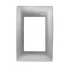 Arrow Hart Placa para Pared 100-6204S, 3 Puertos, 3 Piezas, Plata