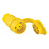 Arrow Hart Tomacorriente 15W49, 1 Enchufes, 250V, 20A, Amarillo - Imagen adicional 1