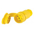 Arrow Hart Tomacorriente 15W49, 1 Enchufes, 250V, 20A, Amarillo - Imagen adicional 2
