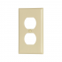 Arrow Hart Placa para Pared 2132V, 2 Puertos, 1 Pieza, Marfil