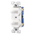 Eaton Interruptor Combinado de Palanca, 2 Polos, 15A, 120/277V, Termoplástico, Blanco - Imagen adicional 1