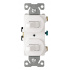 Eaton Interruptor Combinado de Palanca, 2 Polos, 15A, 120/277V, Termoplástico, Blanco