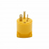 Arrow Hart Clavija Recta 4409-BOX, 20A, 125V, NEMA 5-20P, Amarillo