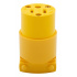 Arrow Hart Conector de Vinilo 4887-BOX, 15A, 125V, Amarillo  1