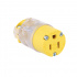Arrow Hart Tomacorriente 515CLTY-F, 1 Enchufes, 125V, 15A, Amarillo  3