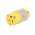 Arrow Hart Tomacorriente 515CLTY-F, 1 Enchufes, 125V, 15A, Amarillo  2