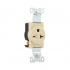 Arrow Hart Tomacorriente 5461V, 1 Enchufes, 250V, 20A, Marfil - Imagen adicional 2