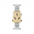 Arrow Hart Tomacorriente 805V, 1 Enchufes, 125 - 250V, 20A, Marfil