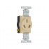 Arrow Hart Tomacorriente 805V, 1 Enchufes, 125 - 250V, 20A, Marfil - Imagen adicional 1