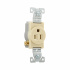 Arrow Hart Tomacorriente 817V-BOX, 1 Enchufe, 125V, 15A, Marfil  3
