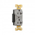 Arrow Hart Tomacorriente AH5362GY, 2 Enchufes, 125V, 20A, Gris - Imagen adicional 1
