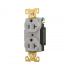 Arrow Hart Tomacorriente AH5362GY, 2 Enchufes, 125V, 20A, Gris - Imagen adicional 2