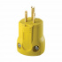 Arrow Hart Clavija Recta, 15A, 125V, NEMA 5-15R, Amarillo  3