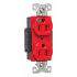 Arrow Hart Tomacorriente AH8200RD, 2 Enchufes, 125V, 15A, Rojo  2