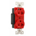 Arrow Hart Tomacorriente AH8300RD, 2 Enchufes, 125V, 20A, Rojo  2
