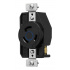 Arrow Hart Tomacorriente AHCL1120R, 1 Enchufes, 250V, 20A, Negro - Imagen adicional 1