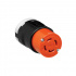 Arrow Hart Conector de Media Vuelta AHCL1430C, 30A, 125 - 250V, Negro/Naranja  3