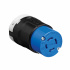 Arrow Hart Conector de Media Vuelta AHCL1520C, 20A, 250V, NEMA L15-20R, Negro/Azul  3