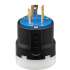 Arrow Hart Clavija de Media Vuelta, 30A, 250V, Nema L15-30, Negro/Azul
