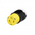 Arrow Hart Conector de Media Vuelta, 125V, 20A, NEMA L5-20, Negro/Amarillo  2