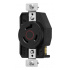 Arrow Hart Tomacorriente AHCL820R, 1 Enchufes, 480V, 20A, Negro