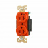 Arrow Hart Tomacorriente AHIG5362RN, 2 Enchufes, 125V, 20A, Naranja  2