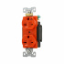 Arrow Hart Tomacorriente AHIG5362RN, 2 Enchufes, 250V, 15A, Naranja  2