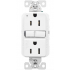 Arrow Hart Tomacorriente GF15W, 2 Enchufes, 125V, 15A, Blanco