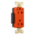 Arrow Hart Tomacorriente IG8362RN, 2 Enchufes, 125V, 20A, Naranja - Imagen adicional 1