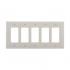 Arrow Hart Placa para Pared PJS265W, 5 Puertos, 1 Pieza, Blanco