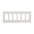Arrow Hart Placa para Pared PJS266W, 6 Puertos, 1 Pieza, Blanco