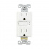 Arrow Hart Tomacorriente TRSGF15W, 2 Enchufes, 125V, 15A, Blanco  1