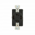 Arrow Hart Tomacorriente 7410B, 1 Enchufes, 120 - 208V, 20A, Negro